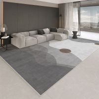 Gray Light Luxury Carpets Home Bedroom Decor Bedside Carpet Large Area Living Room Decoration Rugs Minimalist Study Balcony Rug