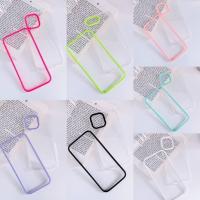 เคสประกบขอบสีหลังใส iphone6/7-6plus/7plus-XR-XMax iphone11-11promax iphone12/12pro-12promax 13 13pro 13promax