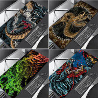 ศิลปะญี่ปุ่น Dragon Mousepad บริษัท โต๊ะเครื่องแป้ง 90x40 เครื่องเกมคอนโซลล้างทำความสะอาดได้ Mousepad ลื่น Lockside Gamepad อุปกรณ์คอมพิวเตอร์