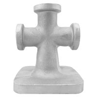 Boat Single Cross Bollard Dock Mooring Cleat Cross Bit Cross Bollard Marine Yacht Cross Bollard Solid Polished for Boat Decks