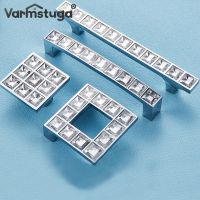 ☋☎▦ VARMSTUGA Modern Crystal Glass Knobs Cupboard Drawer Pull Kitchen Cabinet Door Wardrobe Handles Hardware