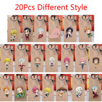 20pcslot Anime The Seven Deadly Sins Acrylic Keychain Meliodas Diane Ban Escanor Cartoon Figure Pendant Keyring Wholesale