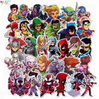 Ltt【จัดส่งรวดเร็ว】สติกเกอร์ซูเปอร์ฮีโร่ Paster The Avengers Decal สำหรับคอมพิวเตอร์กระเป๋ารถจักรยานยนต์ของขวัญสเก็ตบอร์ดสำหรับเด็ก50ชิ้น【cod】