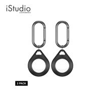 KEYBUDZ เคสซิลิโคนใส่ AirTag พร้อมพวงกุญแจ AirTag Secure Dock Silicone Holder [Pack 2] l iStudio By Copperwired