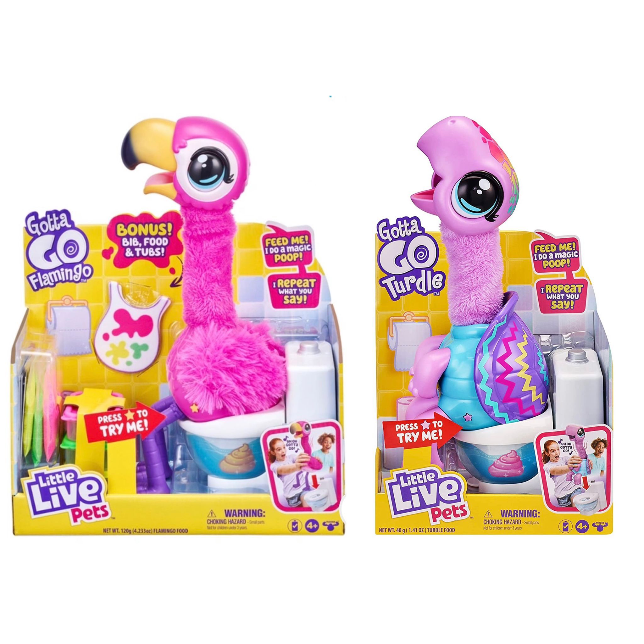 Little Live Pets Gotta Go Flamingo Singing Wiggling & Pooping SHIPS FAST New 