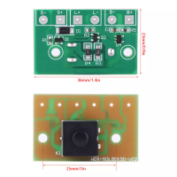บอร์ดควบคุมไฟสนามหญ้าพลังงานแสงอาทิตย์,โมดูลควบคุมไฟสนามหญ้าพลังงานแสงอาทิตย์แผงวงจรควบคุมพร้อมสวิตช์สำหรับแบตเตอรี่ลิเธียม3.7V (ส่งไวสินค้าในไทย)