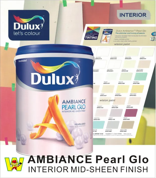 Ambiance Pearl Glo L Dspgc Aqua White Dulux Mid Sheen