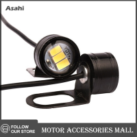 Asahi Motor 2pcs super bright Driving Light Eagle Eye LED ย้อนกลับการสำรองข้อมูลขับรถแสงรถจักรยานยนต์ไฟตัดหมอกไฟหน้า Daytime Running LIGHT