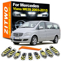 ZITWO หลอดไฟ LED ภายในโดมประตูเท้าชุดอุปกรณ์เสริมสำหรับ Benz Viano W639 2003- 2011 2012 2013 2014 2015