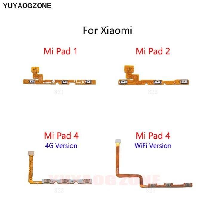 ปุ่มเปิด-ปิดไอโฟนสวิตช์ปิดเสียงปุ่มเปิด-ปิดสายเคเบิ้ลยืดหยุ่นสำหรับ-xiaomi-mi-pad-2-4-plus-lpx3762อะไหล่ทดแทน