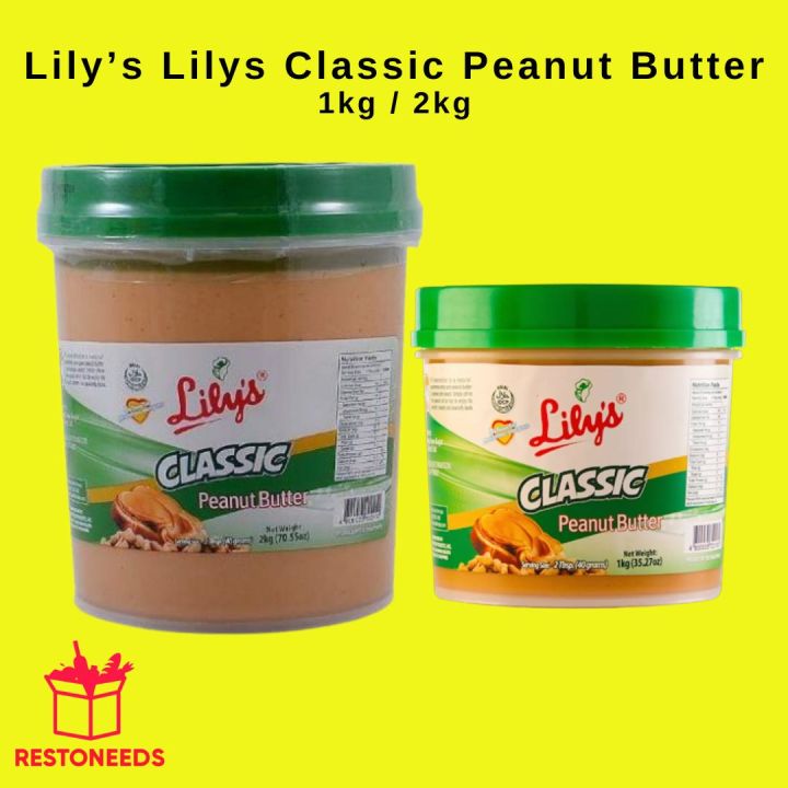 Lily’s Lilys Classic Peanut Butter 1kg / 2kg Lazada PH