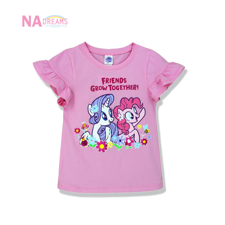 my-little-pony-เสื้อยืดคอกลม-เสื้อคอกลม-ผ้าคอตตอนสแปนเด็กซ์-ลายโพนี่-จาก-nadreams-เนื้อผ้าเกรดดี-นุ่มมาก