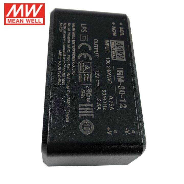 หมายถึง-irm-30-12ที่ดี30w-pcb-ประกอบโมดูลพลังงานที่ห่อหุ้ม110v-220v-ac-ถึง12v-dc-2-5a-meanwell-โมดูลประเภทการจ่ายพลังงาน-psu