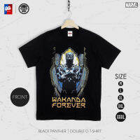 [ส่งฟรี] เสื้อยืด Black Panther แบล็คแพนเธอร์ สกรีนลายหน้าหลัง ลิขสิทธิ์แท้ มาร์เวล รุ่น MX-129 เสื้อ Marvel แท้ [M,L,XL,2XL,3XL]