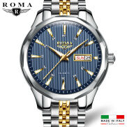 Đồng hồ Nam ROMA ITALY 9010 Kính tráng Sapphire Dây CHARM đúc đặt đẳng cấp