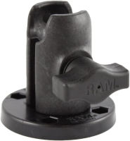 RAM Mounts Single Socket Arm with Round Swivel Plate RAP-B-200-1-293U Compatible with RAM B Size 1" Ball Components Standard Packaging