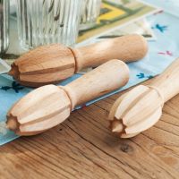 [Hot Sale] ไม้ ReamerSqueezer Beech Wood Citrus Squeezer ReamerJuice Squeezer ผักผลไม้เครื่องมือ BarGadgets