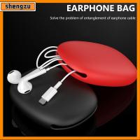 SHENGZU สำนักงานที่บ้าน ซิลิโคน สาย USB เคสสายเคเบิลข้อมูล กล่องเก็บของ กระเป๋าหูฟัง ผู้จัดงาน