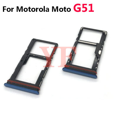 Untuk Motorola Moto G51 G71 5G XT2171-3 Dulang Kad Sim Baru SD Kad Memori Pemori Penyesuai Bahagian Pembaikan Efon Pintar