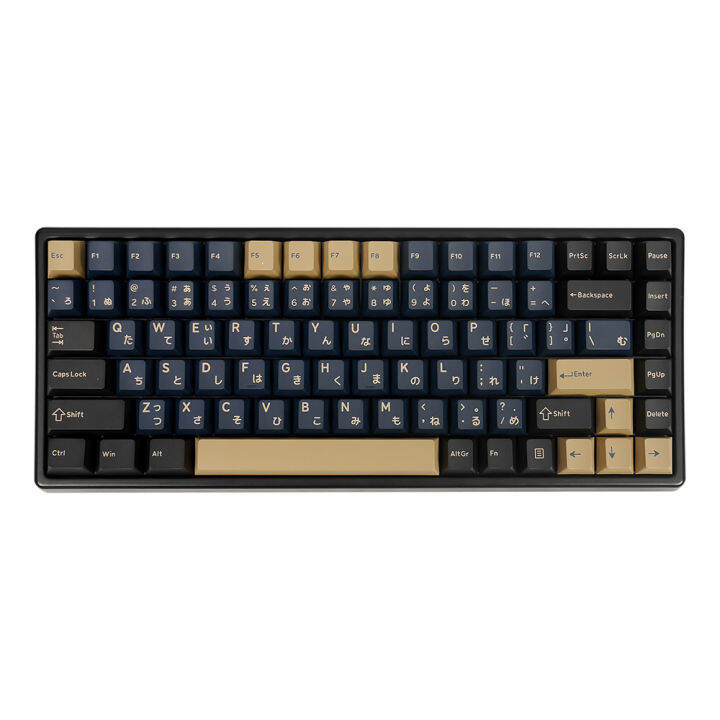 GJ Blue Samurai Keycap Set PBT Doubleshot Keycap Cherry Profile for