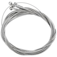 4 Pcs Stainless Steel Bass Strings Parts Accessories Guitar String Silver Plated Gauge Music Accessories