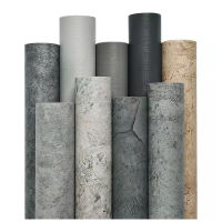 DIY Cement Gray Self-Adhesive Wallpapers for Living Room Vinyl Waterproof Countertop Bedroom Decorative Stickers Home Wallpaper