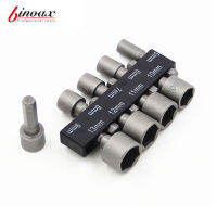 【❉HOT SALE❉】 renguangz282585 Binoax 9ชิ้น1/4 "Hex Shank Power ประแจขันน็อตหัวเจาะเต้าเสียบเมตริกประแจสกรู5-13มม.โปรแกรมควบคุมน็อตแม่เหล็กประแจขันน็อตชุดอะแดปเตอร์เต้าเสียบ