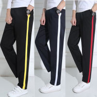 Uni New Pants Casual Sweatpants Striped Bastic Trousers Pants Men Joggers Simple Work Pants