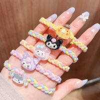 Sanrio Cinnamoroll Purin ที่คาดผมสุนัข Delicat Hello Kitty อุปกรณ์เชือกแต่งผมชุดแต่งผม Kado Pacar ง่าย