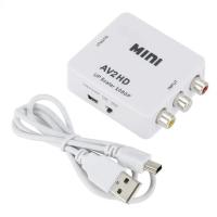 AV to -Compatible Converter with Audio AV TO -Compatible Support 1080P Cvbs to -Compatible TV Monitor