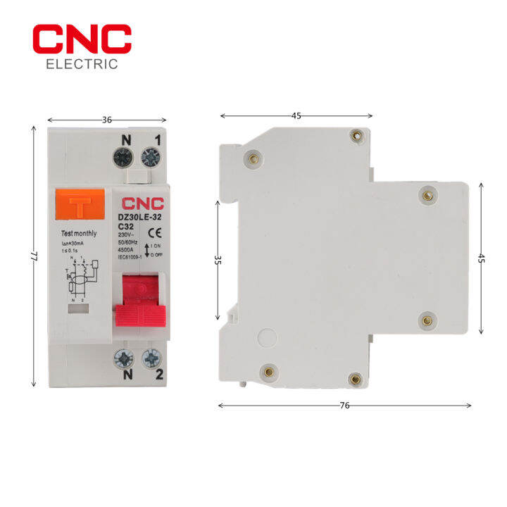 dz30le-32-cnc-แบบ1p-n-230v-mcb