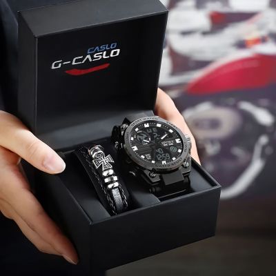 2023 new Mens Student School Good-looking Youth Male watch Steel Heart Youth Watch Mens Junior High School High School Multi functional Sports Waterproof Glow Electronic Watch