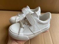 Ralphˉ Laurenˉ 2023 Sweet Single Buckle White Shoes for Boys and Girls