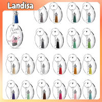 36pcs Sublimation Blanks Set With Key Rings Tassels Heat Transfer Blanks Key Pendant For Diy Keychain Craft