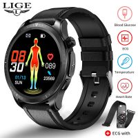 ☏♠ LIGE New ECG AFE Smart Watch For Men 5.1 Bluetooth Call IP68 Waterproof Watches Sports Fitness Smartwatch Man Relogio Masculino