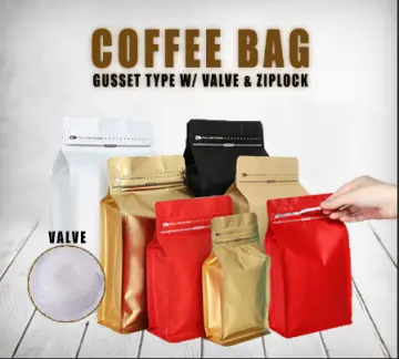 50pcs Wholesale Transparent Square Flat Bottom Packaging Pouches with One  Way Valve Coffee Tea Nuts Mylar Clear Bags