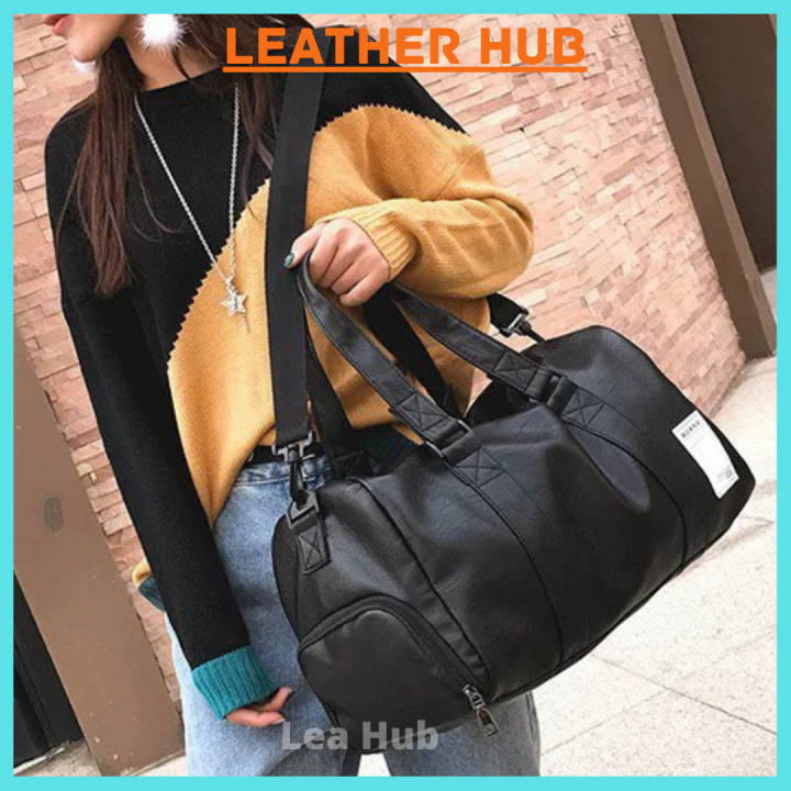 Malaysia Stock] Men's Leather Sling Bag Cross Body Multifunction Shoulder Beg  Lelaki Kulit