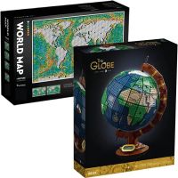 [LEGO] To assemble the lego large globe world map difficult puzzle students blocks art furnishing articles pendant gift