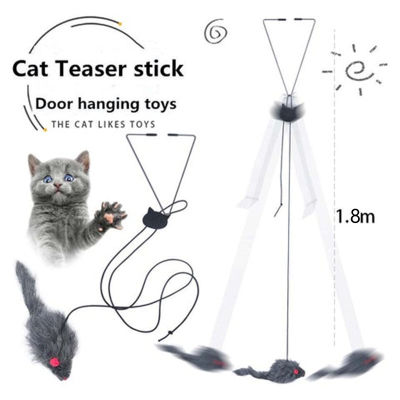 Cat Playing Toy Plush Toy Pet Toy Bouncing Cat Toy Funny Cat Toy Funny Cat Stick Cat And Mouse Toy