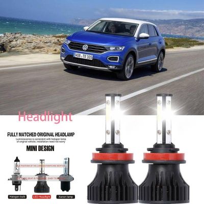 หลอดไฟหน้ารถยนต์ LED LAI 40w 6000k สีขาว สําหรับ VW T-ROC(A11) 2018-2023