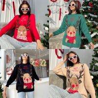 Christmas sweater????☃️ (450฿ฟรีส่ง) มาแล้วค่าาา คริสมาสนี้ใครไม่มี พลาดมากค่า เสื้อสเวตเตอร์ลายน้องกวางเรนเดียร์