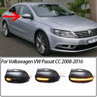 For Volkswagen VW Passat CC 2008-2016 LED Yellow Side Wing Rearview Mirror Dynamic Turn Signal Light Bulbs  LEDs HIDs