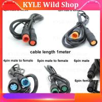 KYLE Wild Shop M8 2/3 4 5 6 Pin core male to female M/F Extension Butt Joint Plug connector Cable Electric Bicycle Waterproof for Ebike Wire