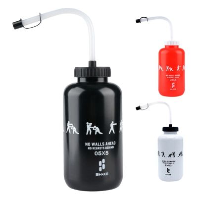 ；‘【； SHOKE Lacrosse Water Bottle With Long Straw BPA Free Plastic Goalie Boxing Water Bottle 1 Liter For Sport