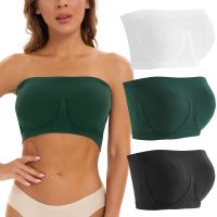 【CC】 Seamless Bandeau Straps Strapless Tube Top for Large Size Crop  New