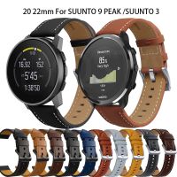 ใหม่สายนาฬิกาหนังร้อนสำหรับ SUUNTO 5/9 PEAK SUUNTO 3สายนาฬิกา20มม. 22มม. สายรัดข้อมือแทนสายรัดข้อมือกีฬาคอเรีย