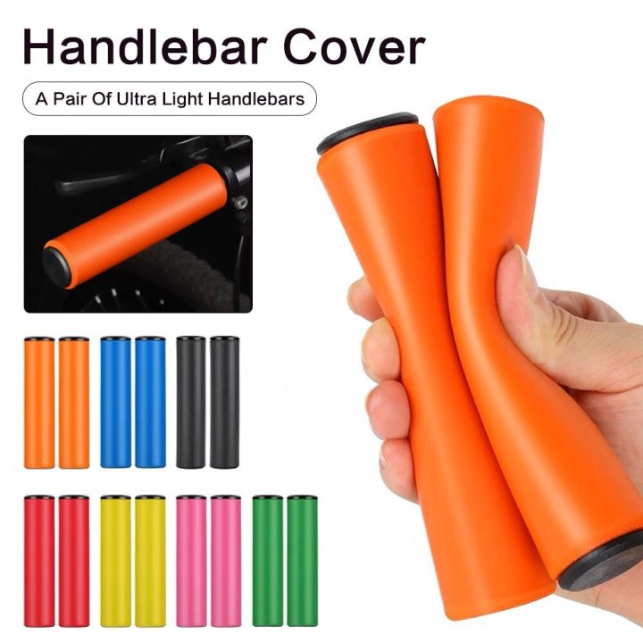 Silicone Cycling Bicycle Grips Outdoor MTB Mountain Bike Handlebar Grips  Cover Anti-slip Strong Support Grips Bike Part