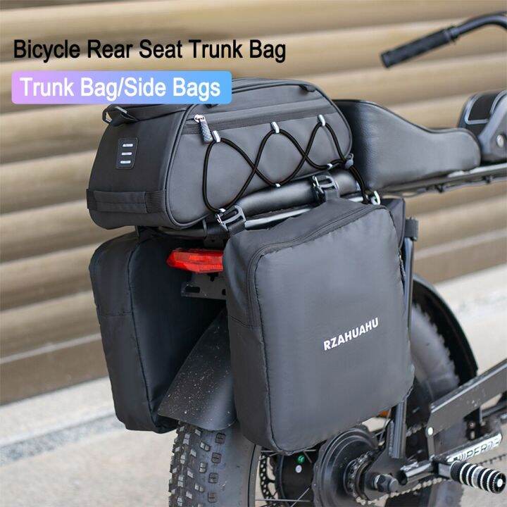 Bike Rear Seat Trunk Bag Thermal Waterproof Bicycle Rear Rack Seat