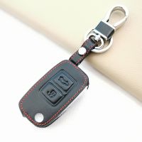 ¤❉ For Chery A5 Fulwin Tiggo E5 A1 Cowin Genuine Leather Car Key Case 2 Buttons Remote Key Shell Cover Protective Fob