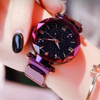 Zegarek Damski 2023 Luxury Starry Sky Women Watches Magnetic Mesh Belt Band Watch Womens Fashion Dress Wristwatch Reloj Mujer